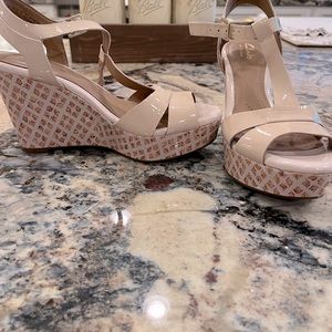 Clarks darling wedge Patton leather sandal-COMFY!!! Size 6.5